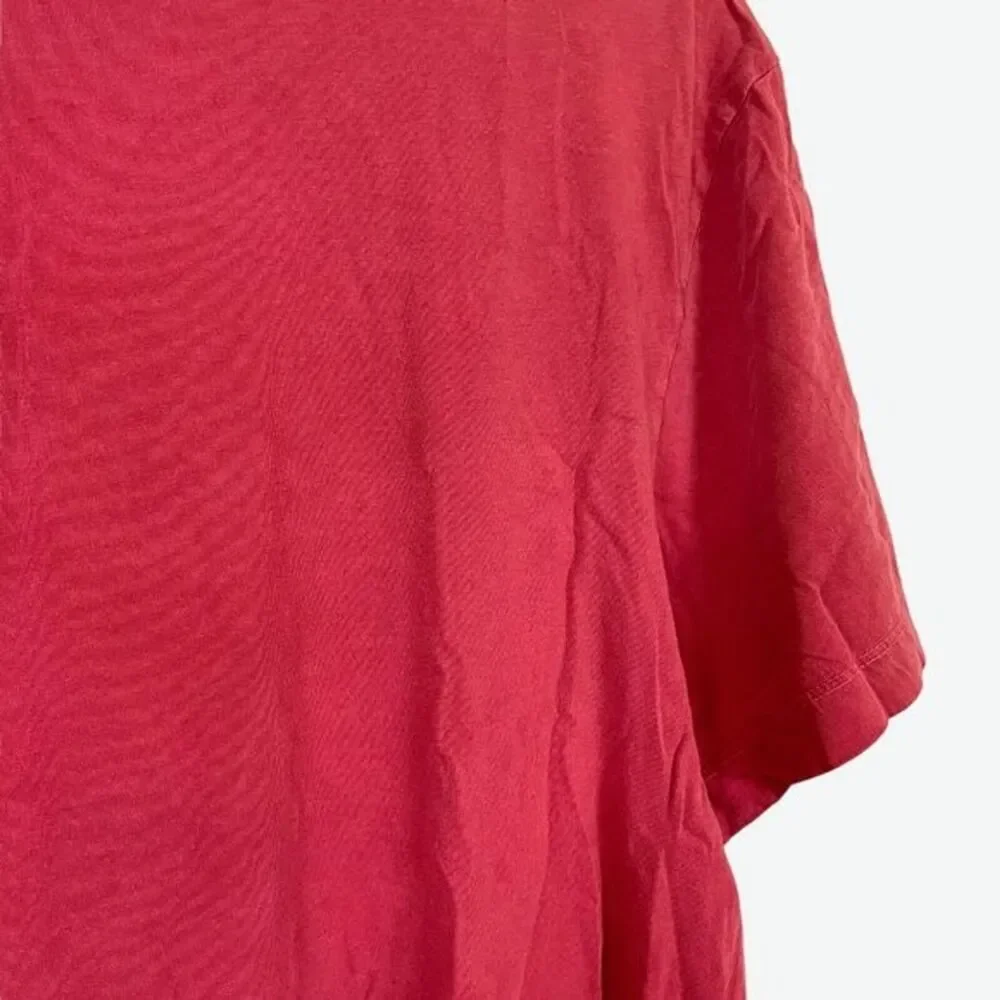 True Religion Mens Red Graphic Buddha Tee T Shirt Short Sleeve Cotton sz 2XL 2X